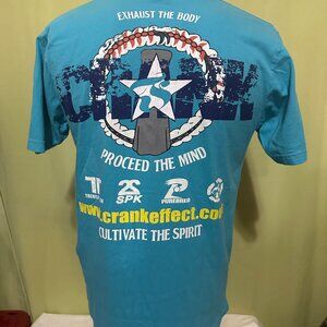 Fokai Frank the Crank Camacho Saipan Men's Blue T Shirt Size Medium Guam Guahan